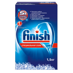 Спецсоль для посудомоечных машин Finish, 1,5 кг